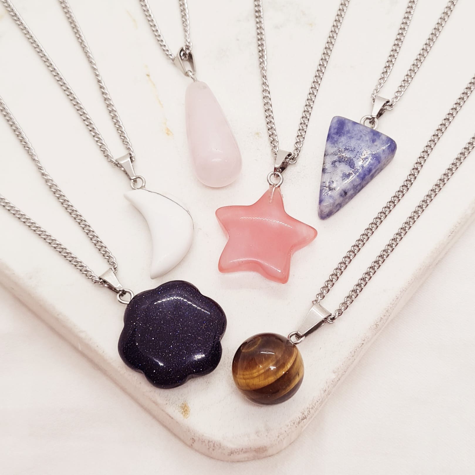 Imagen de producto COMBO DE COLLARES DE PIEDRA