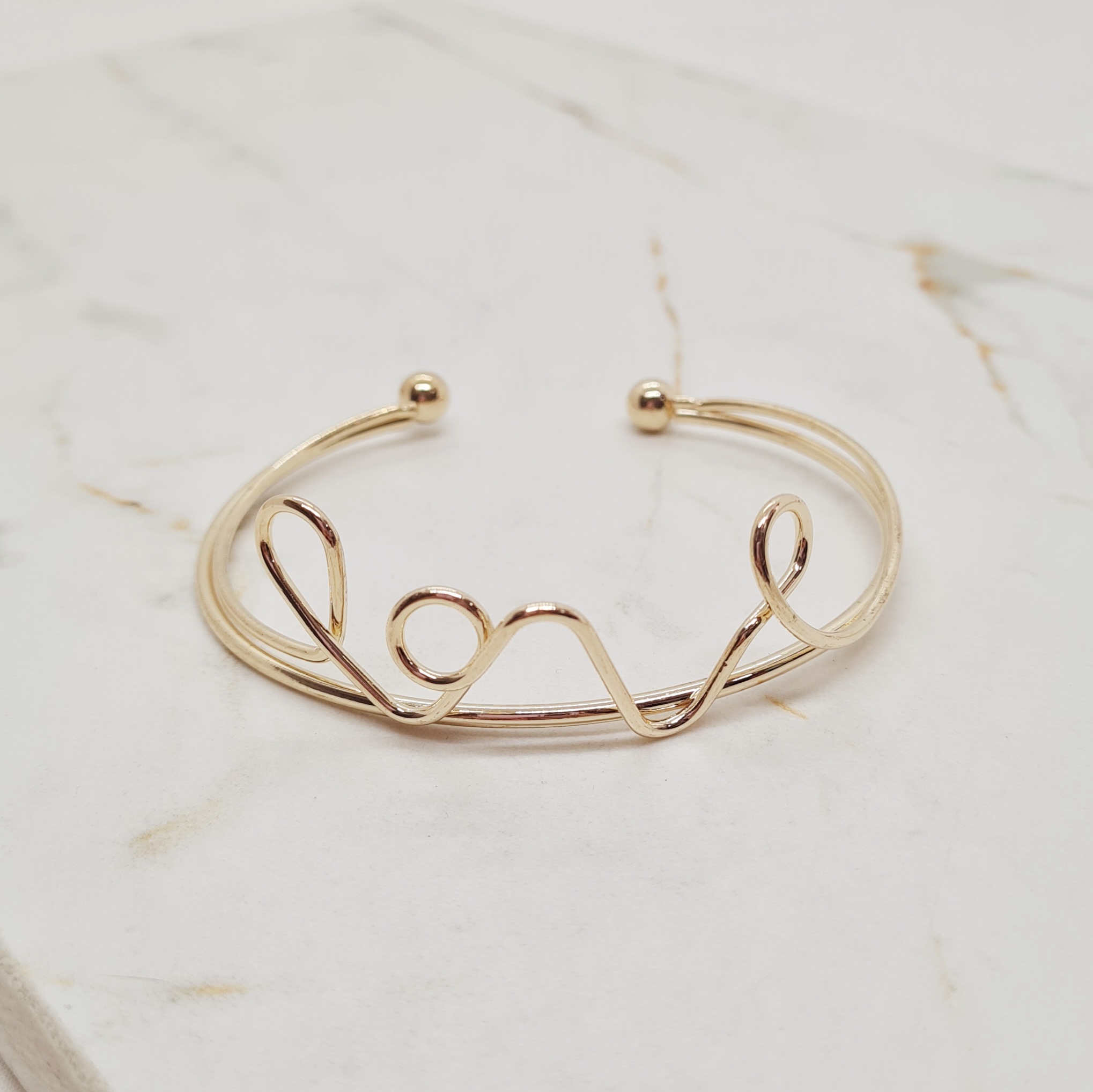 Imagen de producto PULSERA ESCLAVA FANTASIA DORADA FINA - MOD 1
