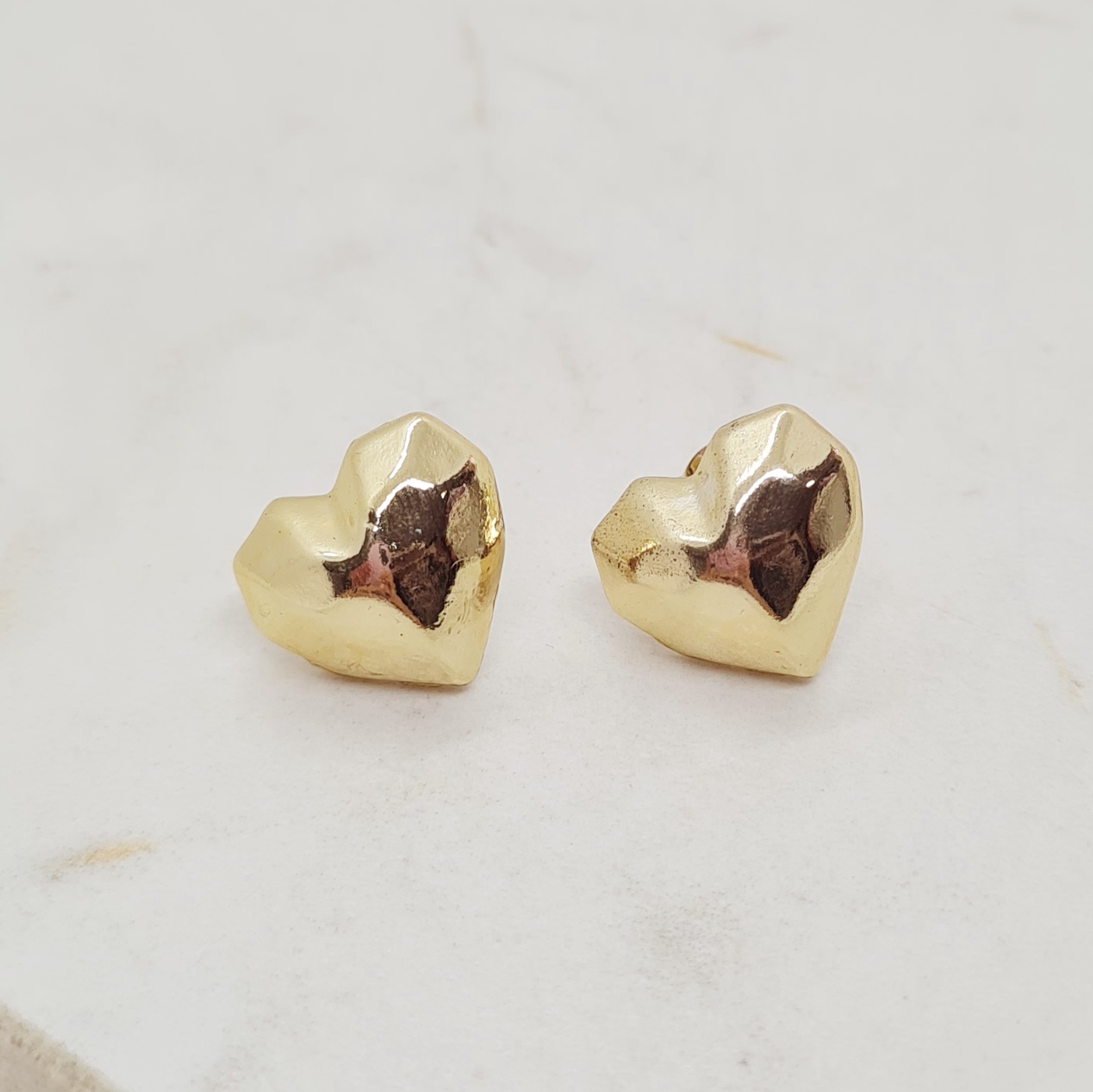 Imagen de producto AROS FANTASIA DORADO - CORAZON INFLADO GRANDE