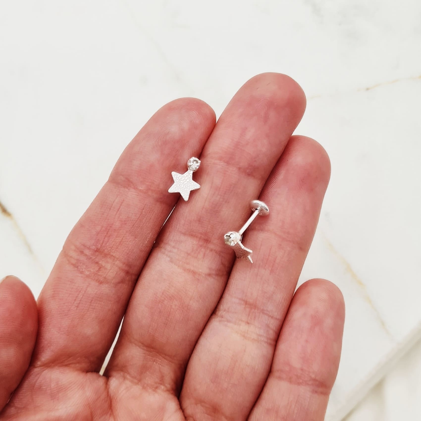 Imagen de producto ABRIDOR DE PLATA CON CUBIC - ESTRELLA LABRADA