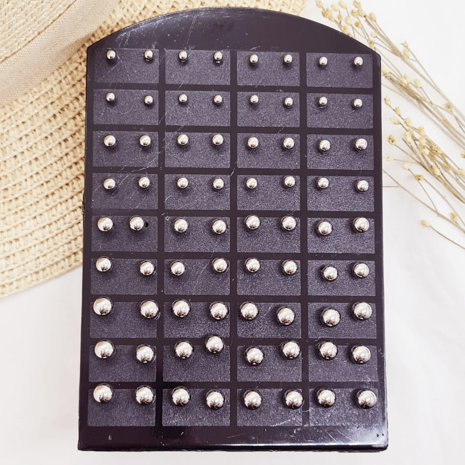 Imagen de producto BLISTER AROS BOLITAS DE ACERO X36 PARES