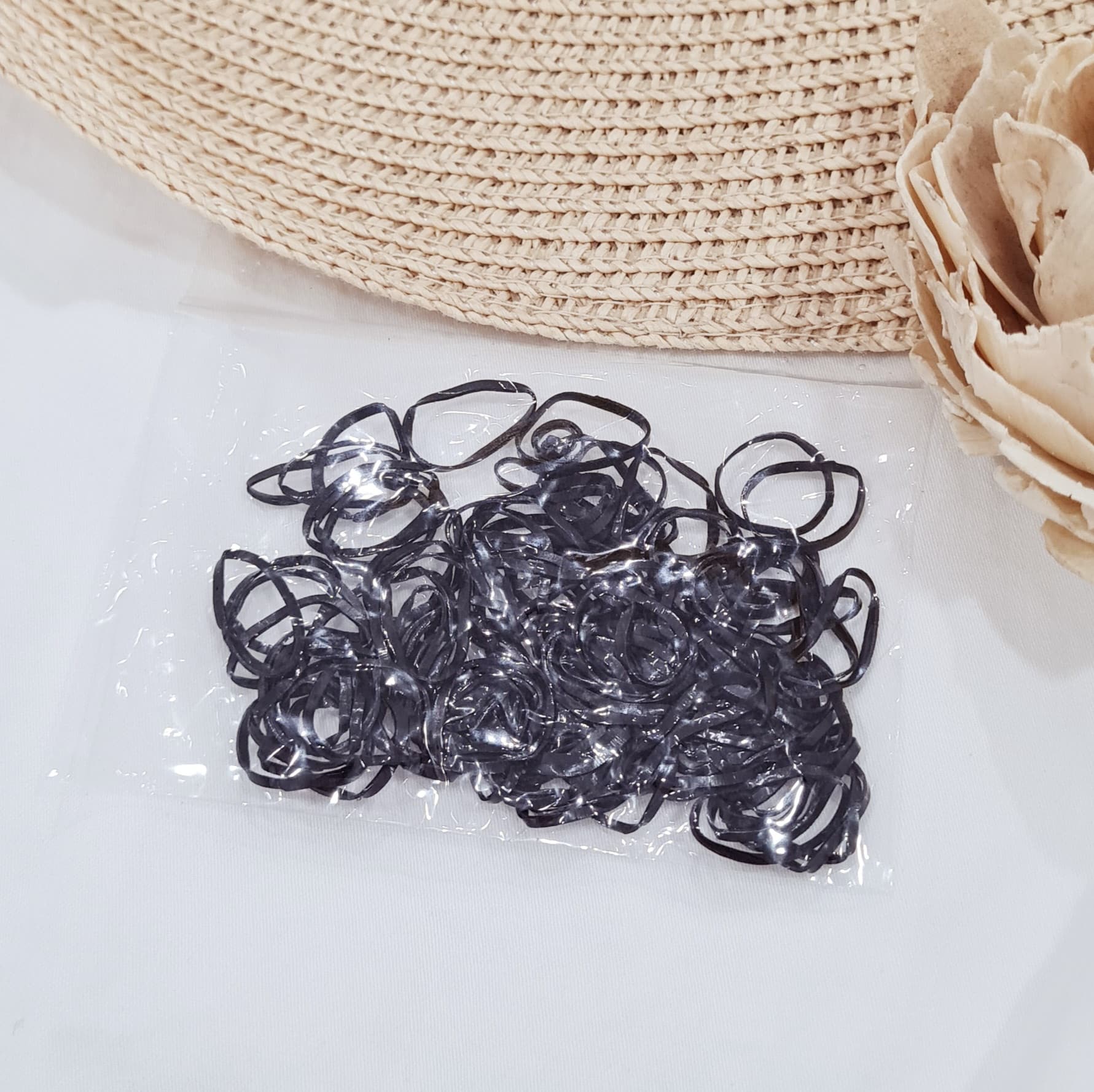 Set de Gomitas negras para el pelo - Fio Cosméticos