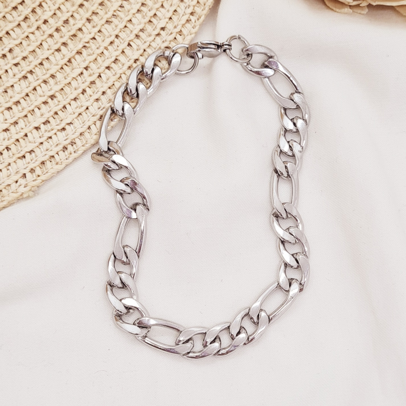 Imagen de producto PULSERA CUBANA COMBINADA GRUESA 2 mm