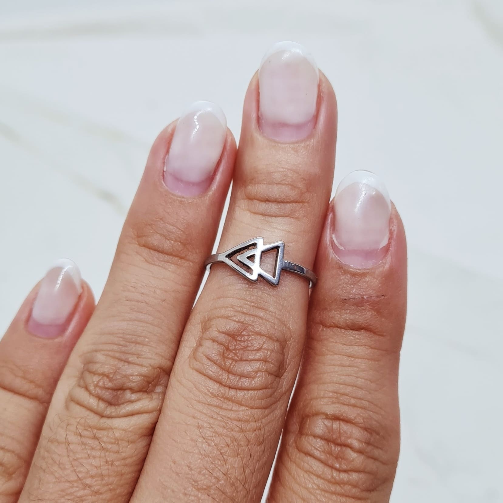 Imagen de producto ANILLO MIDI - DOBLE TRIANGULO