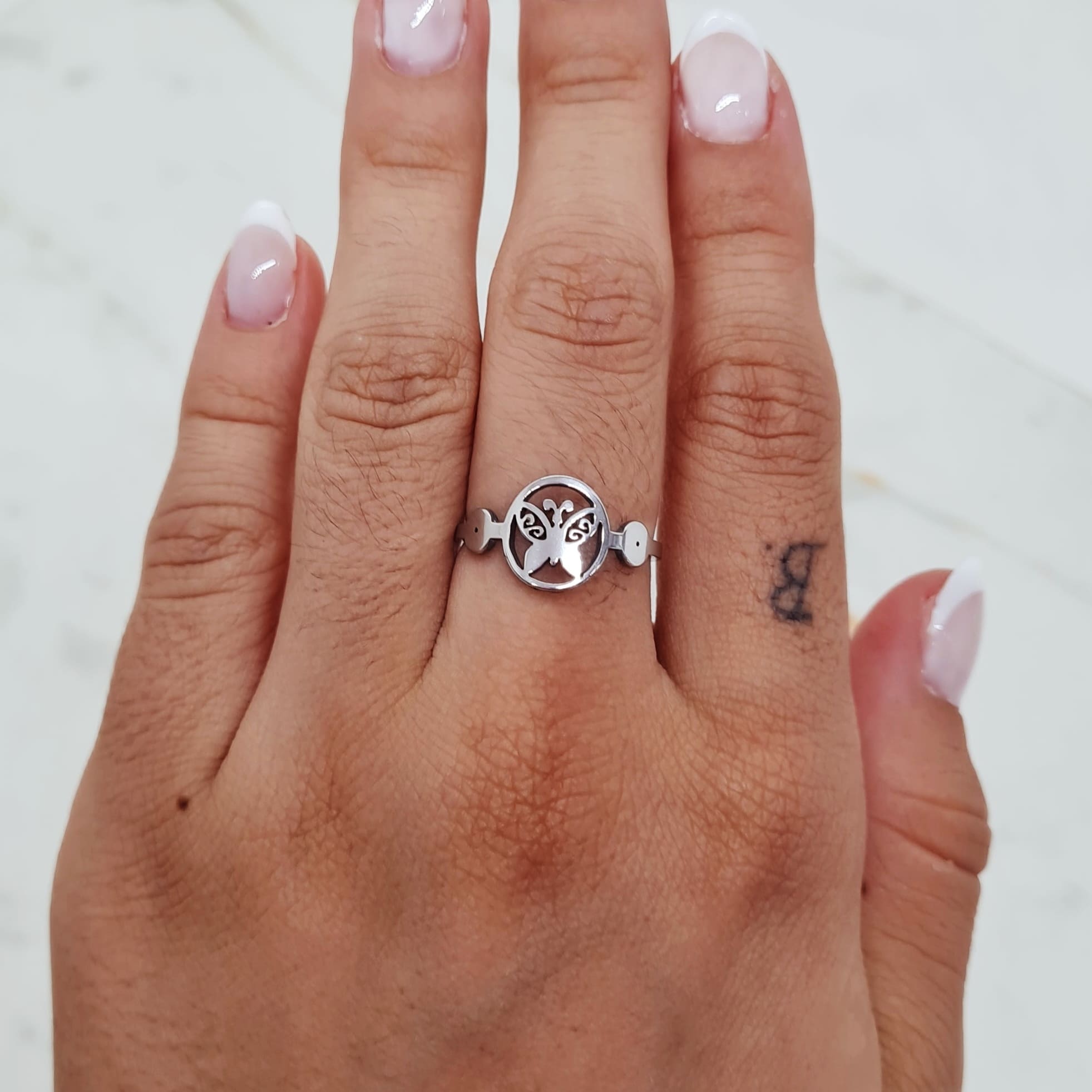 Imagen de producto ANILLO MARIPOSA EN CIRCULO