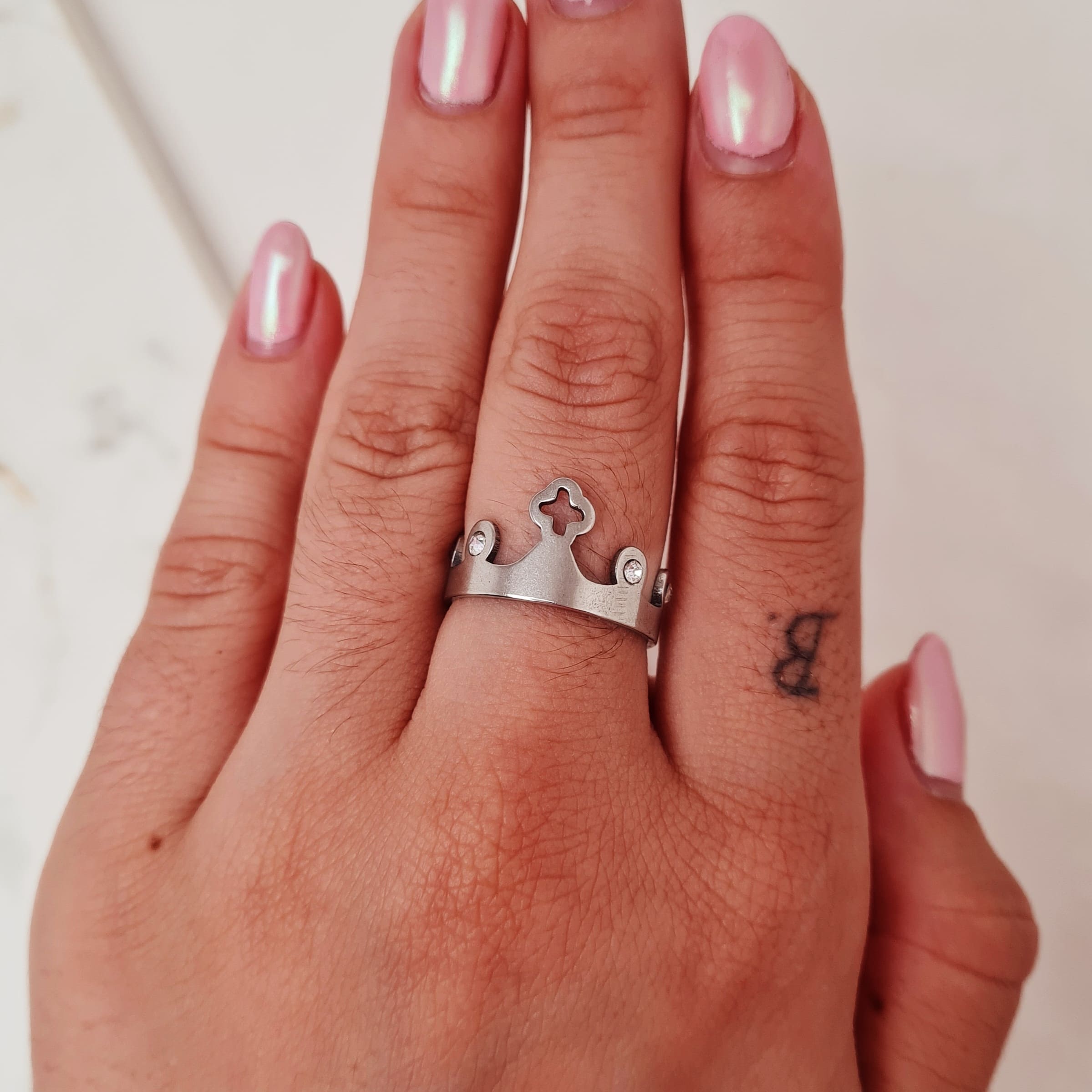 Imagen de producto ANILLO CORONA CON STRASS