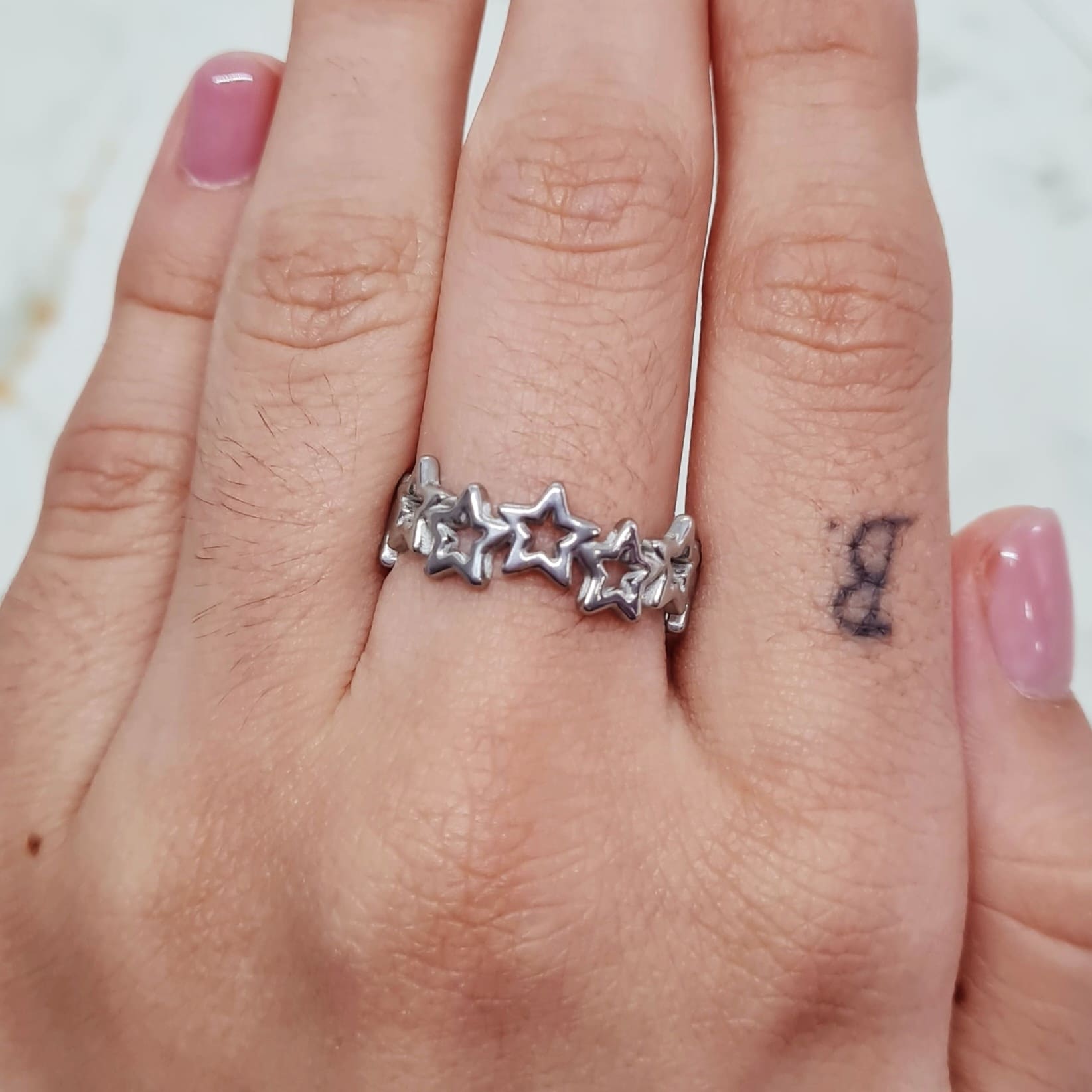 Imagen de producto ANILLO MACIZO - ESTRELLAS CONTINUAS CHICAS