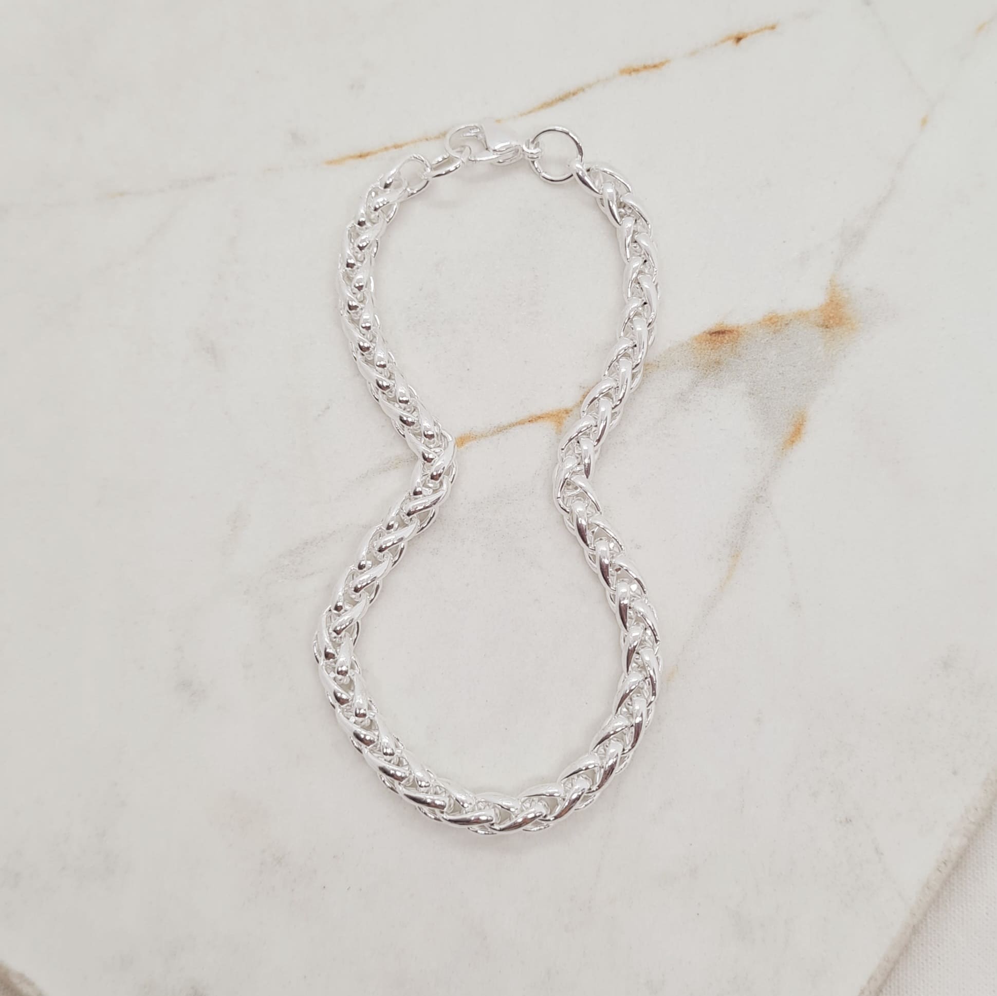 Imagen de producto PULSERA ACERO BLANCO ESPIGA 5 mm