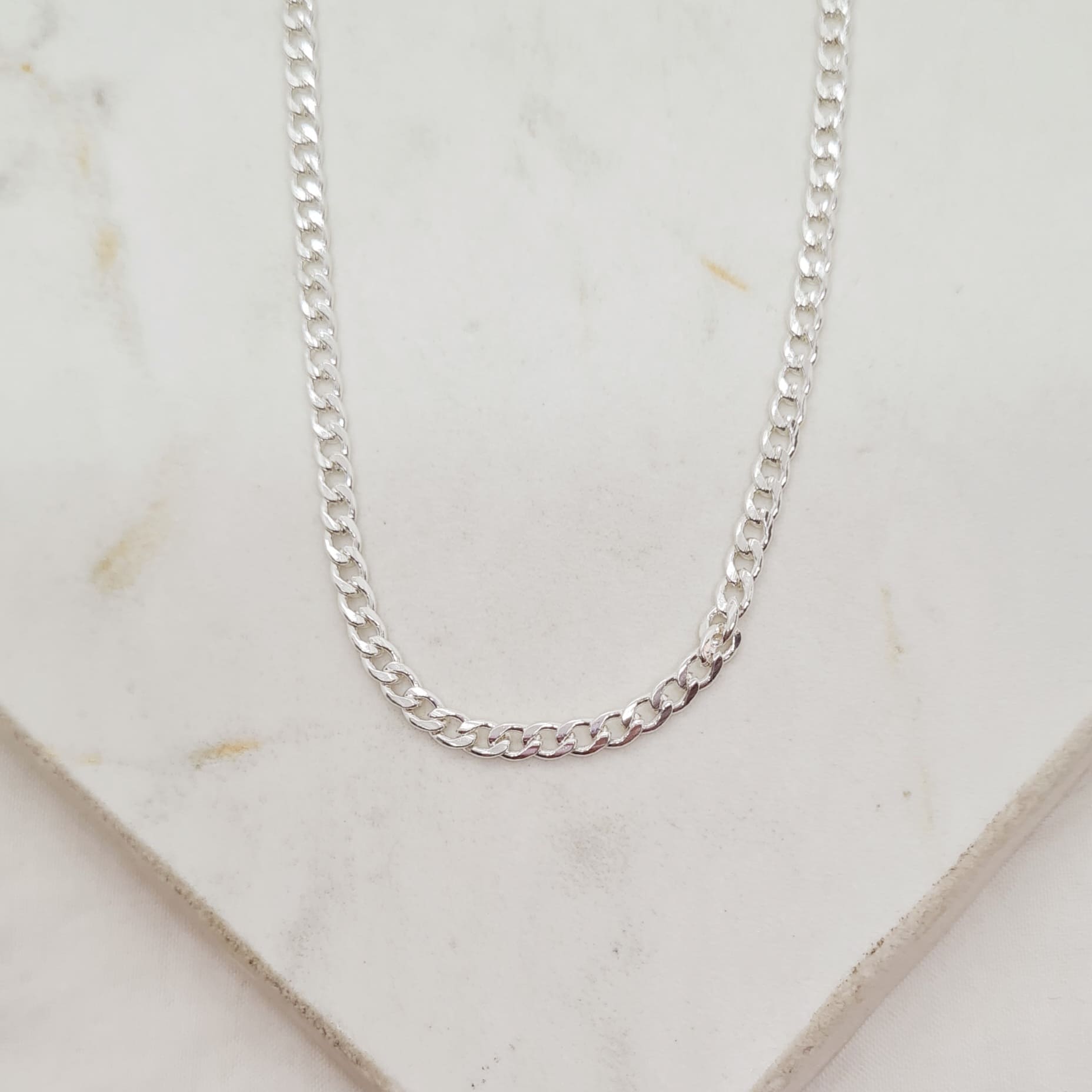 Imagen de producto CADENA ACERO BLANCO CUBANA 1 mm