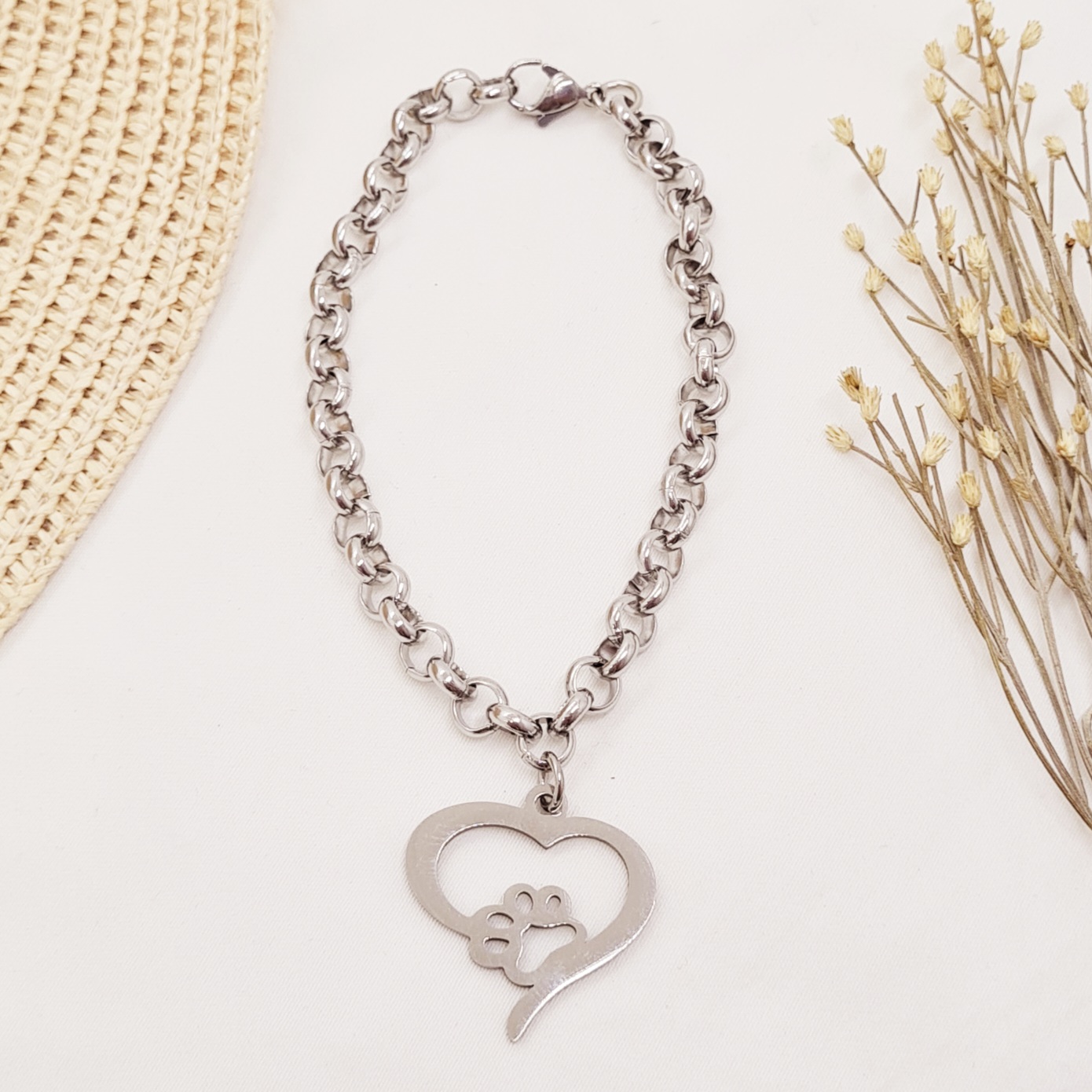 Imagen de producto PULSERA CON DIJE - HUELLA CALADA