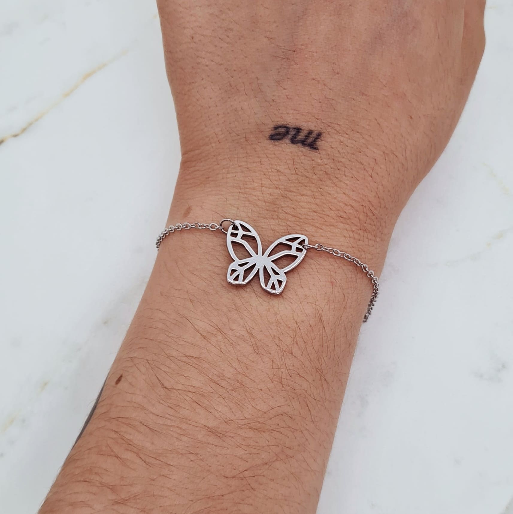 Imagen de producto PULSERA FINA ENGARZADA - MARIPOSA