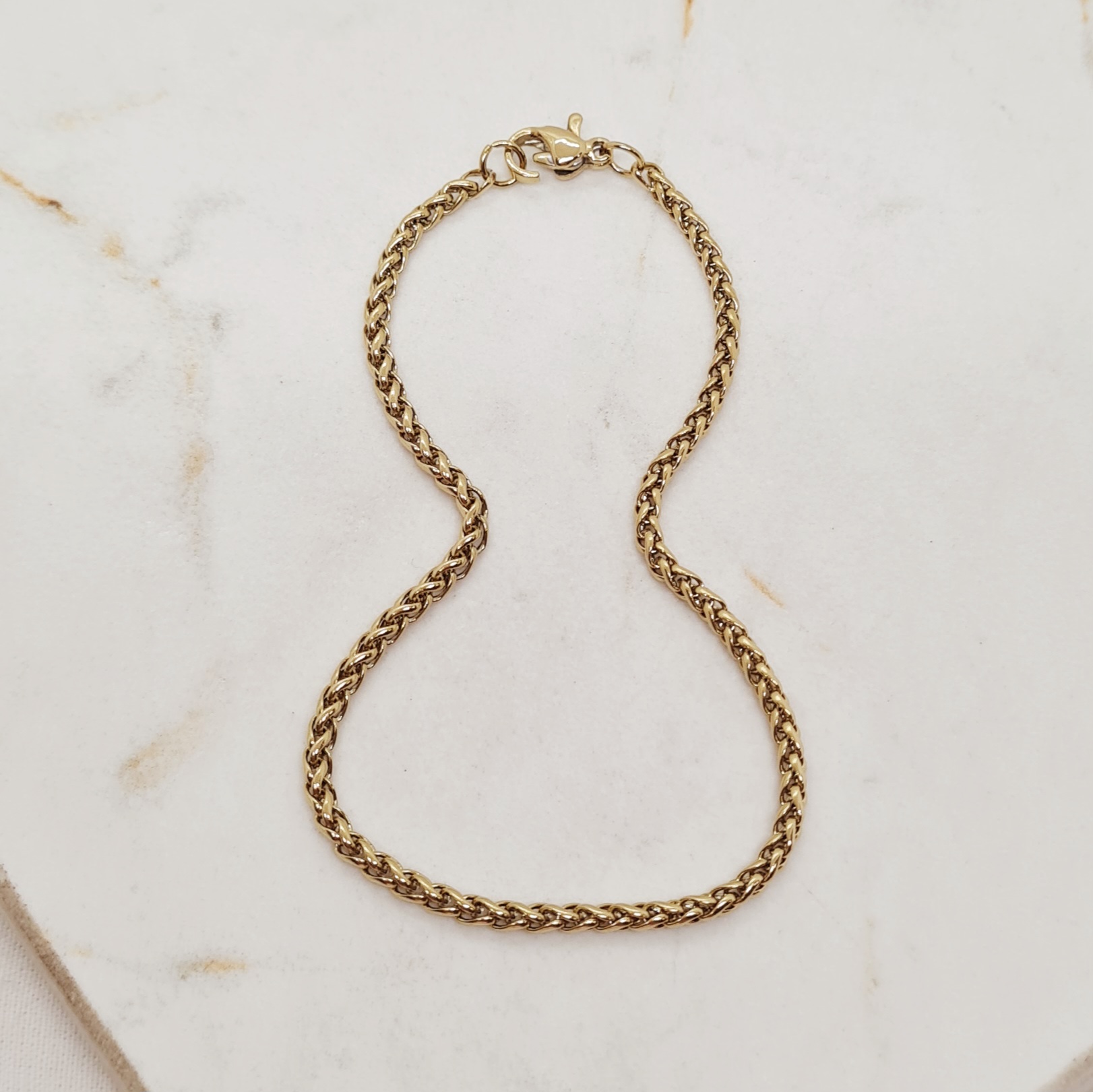 Imagen de producto PULSERA ACERO DORADO ESPIGA FINA 2.4 mm