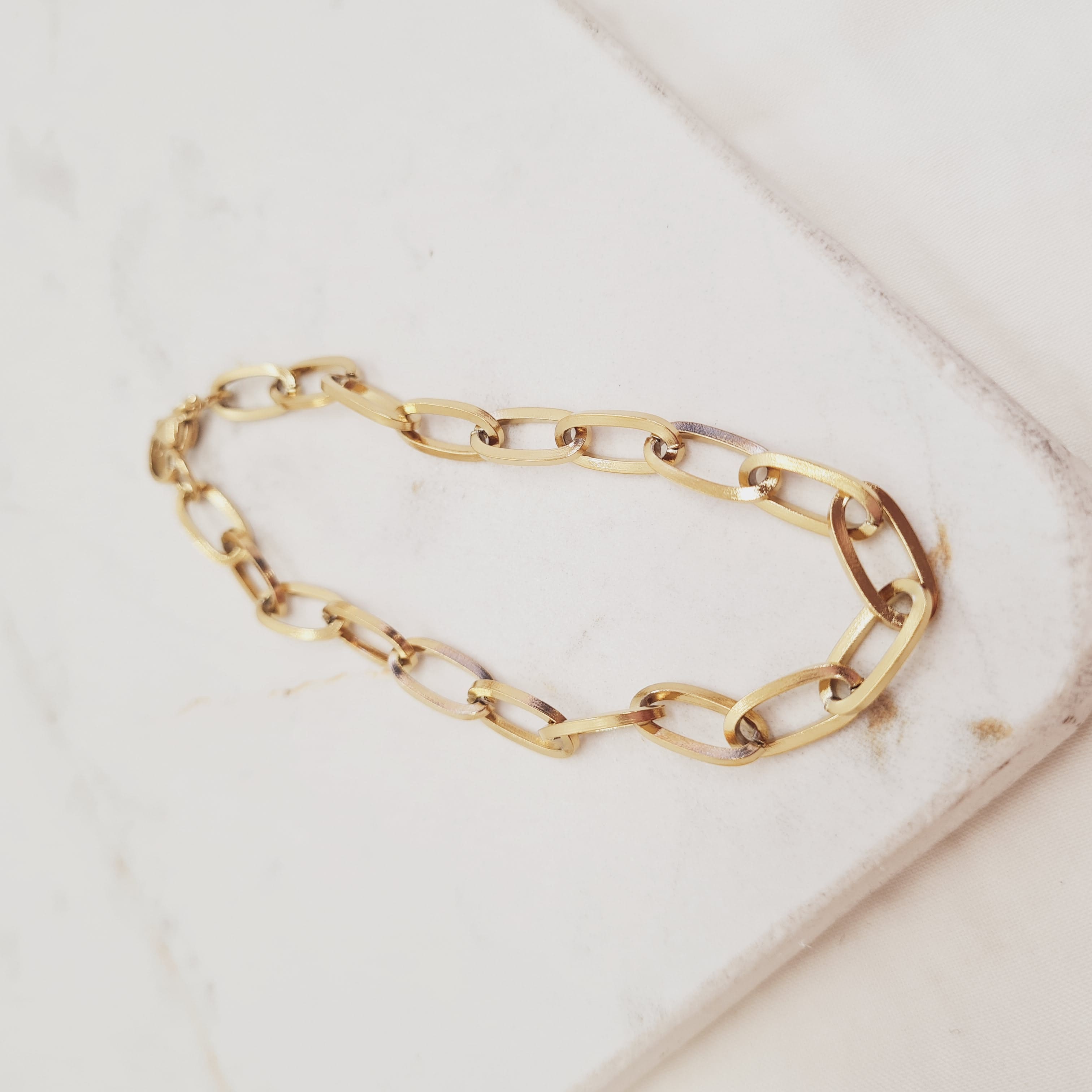 Imagen de producto PULSERA ACERO DORADO FORCET GRUESA 1.2 mm