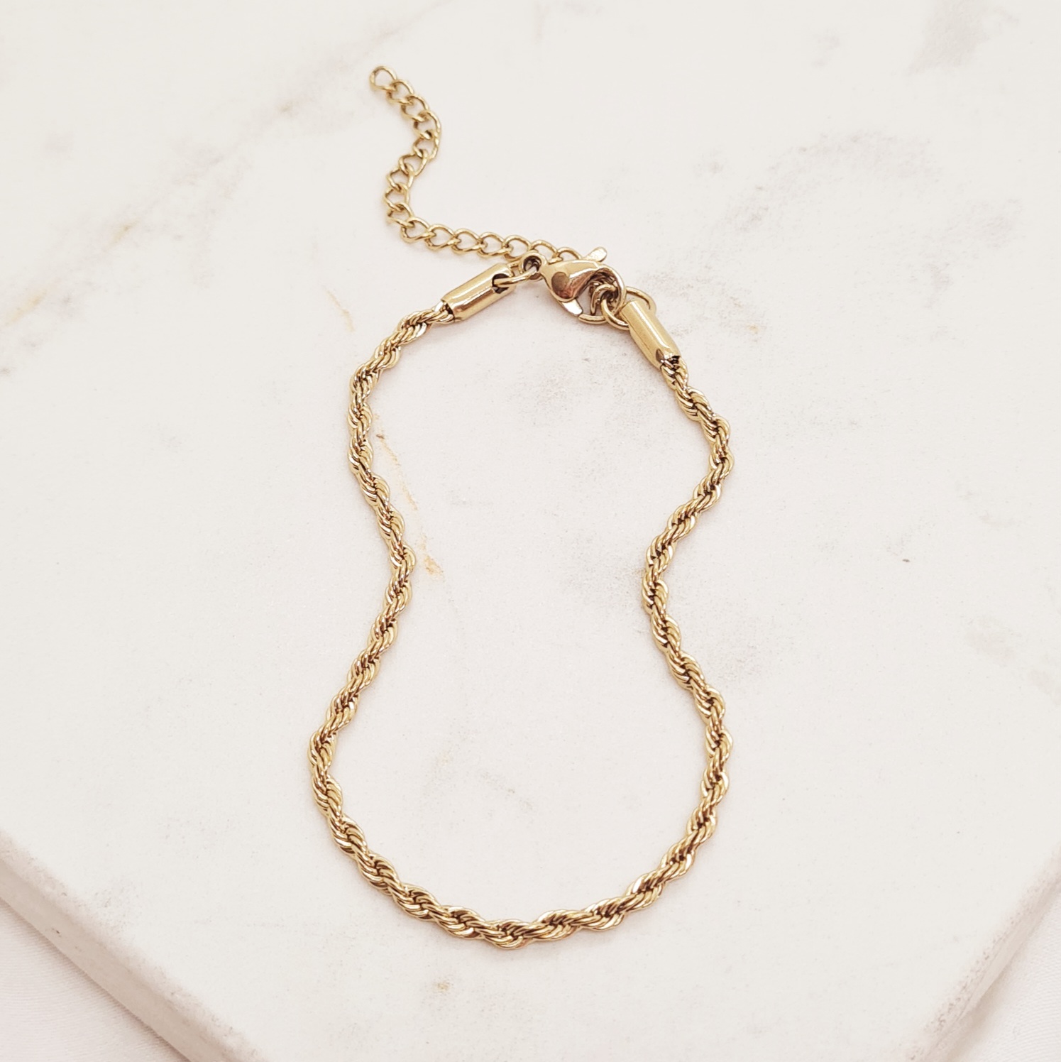 Imagen de producto PULSERA ACERO DORADO TOURBILLON FINA 0,5 mm