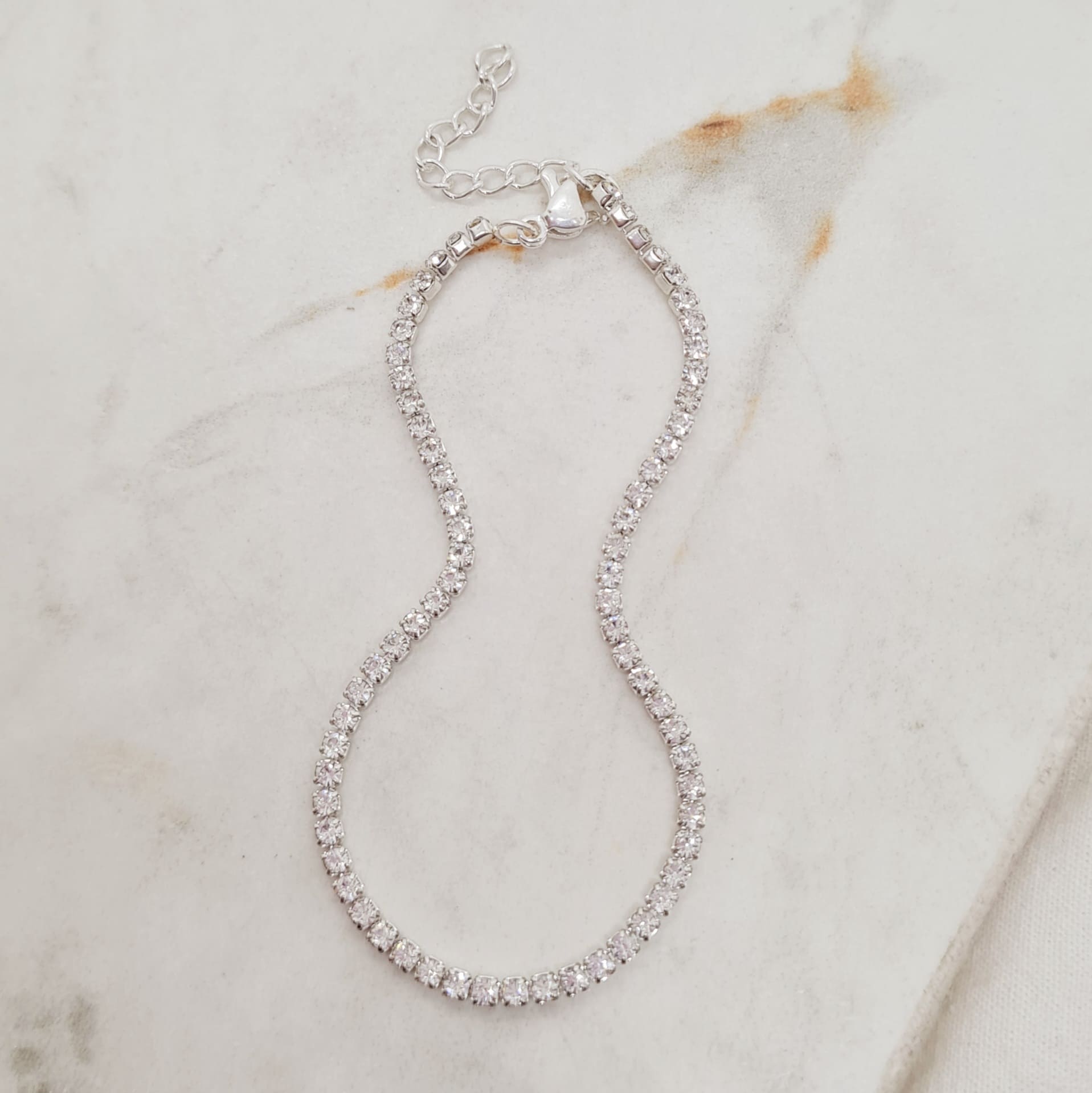 Imagen de producto PULSERA ACERO BLANCO FULL CUBICS - CHICOS