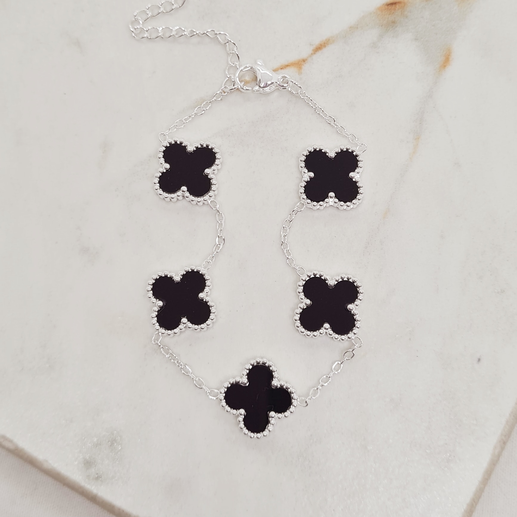 Imagen de producto PULSERA ACERO BLANCO VAN CLEEF - NEGRO