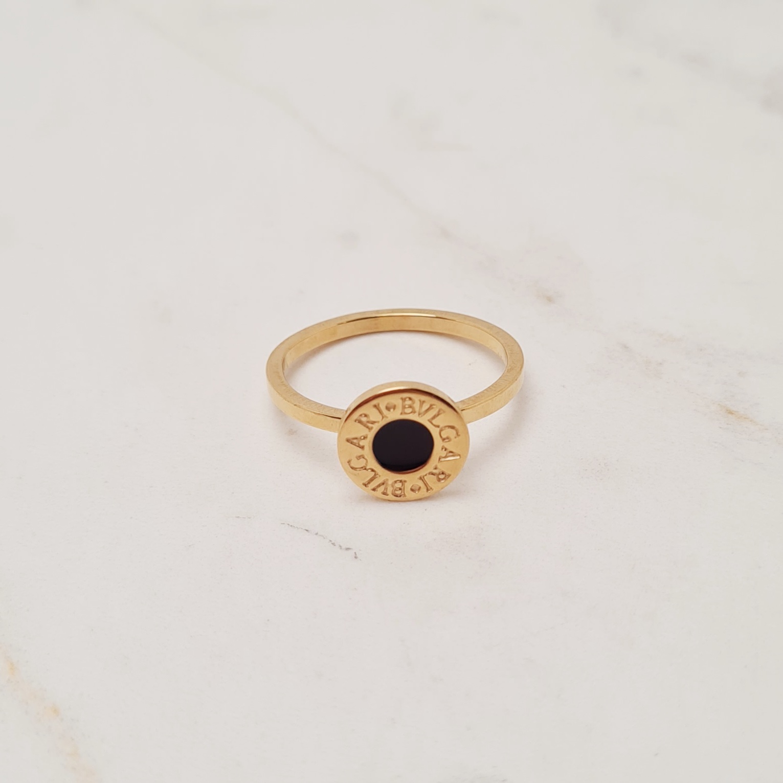 Imagen de producto ANILLO ACERO DORADO BULGARI CHICO