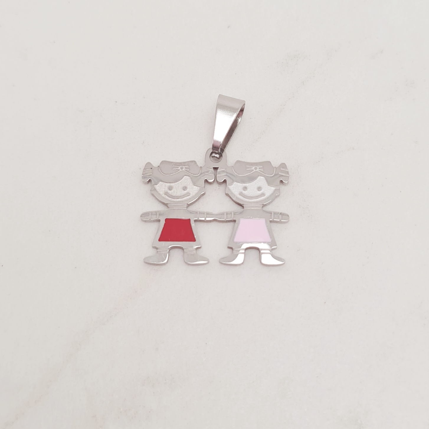 Imagen de producto DIJE FAMILIA ESMALTADA - NENA Y NENA