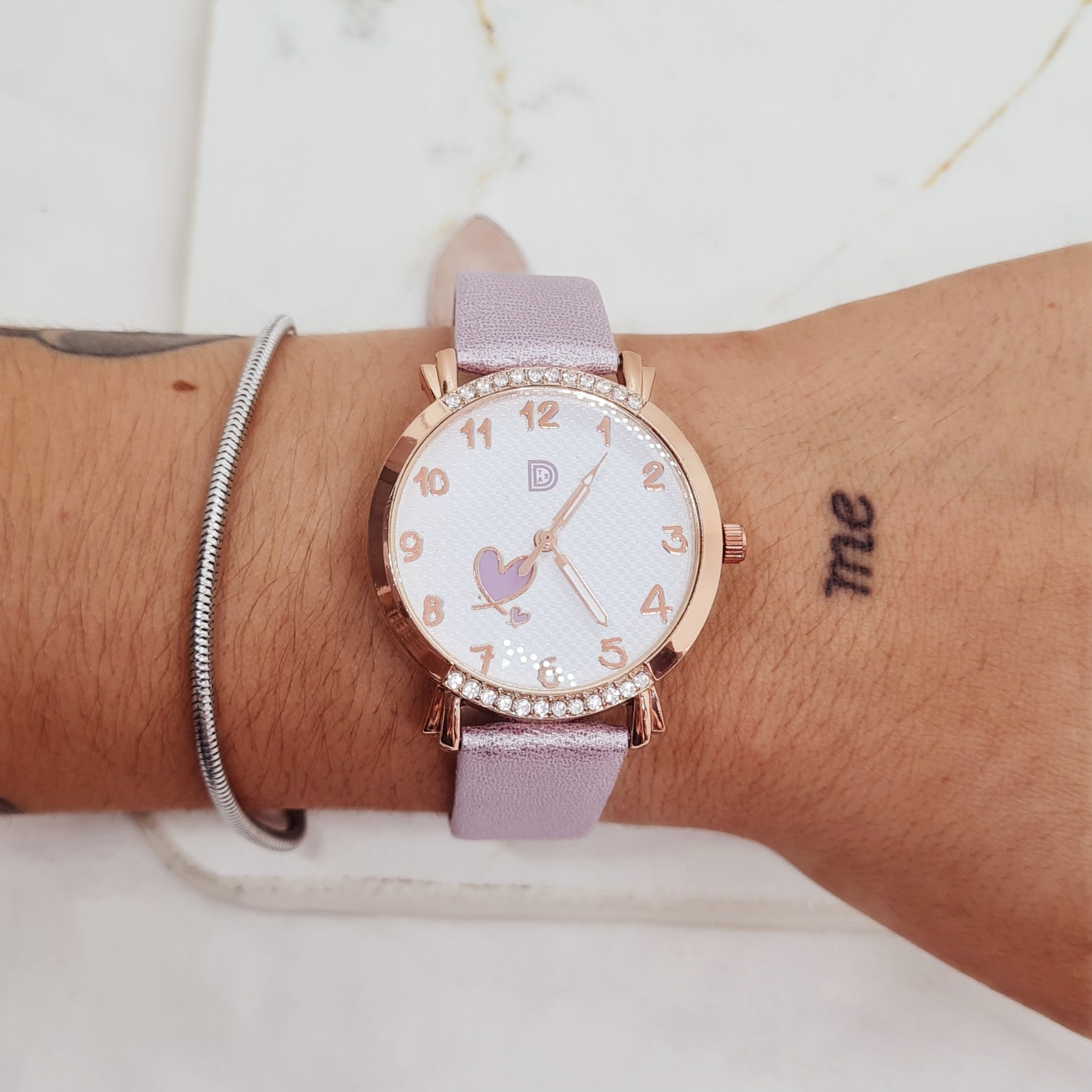 Imagen de producto RELOJ HEART LILA