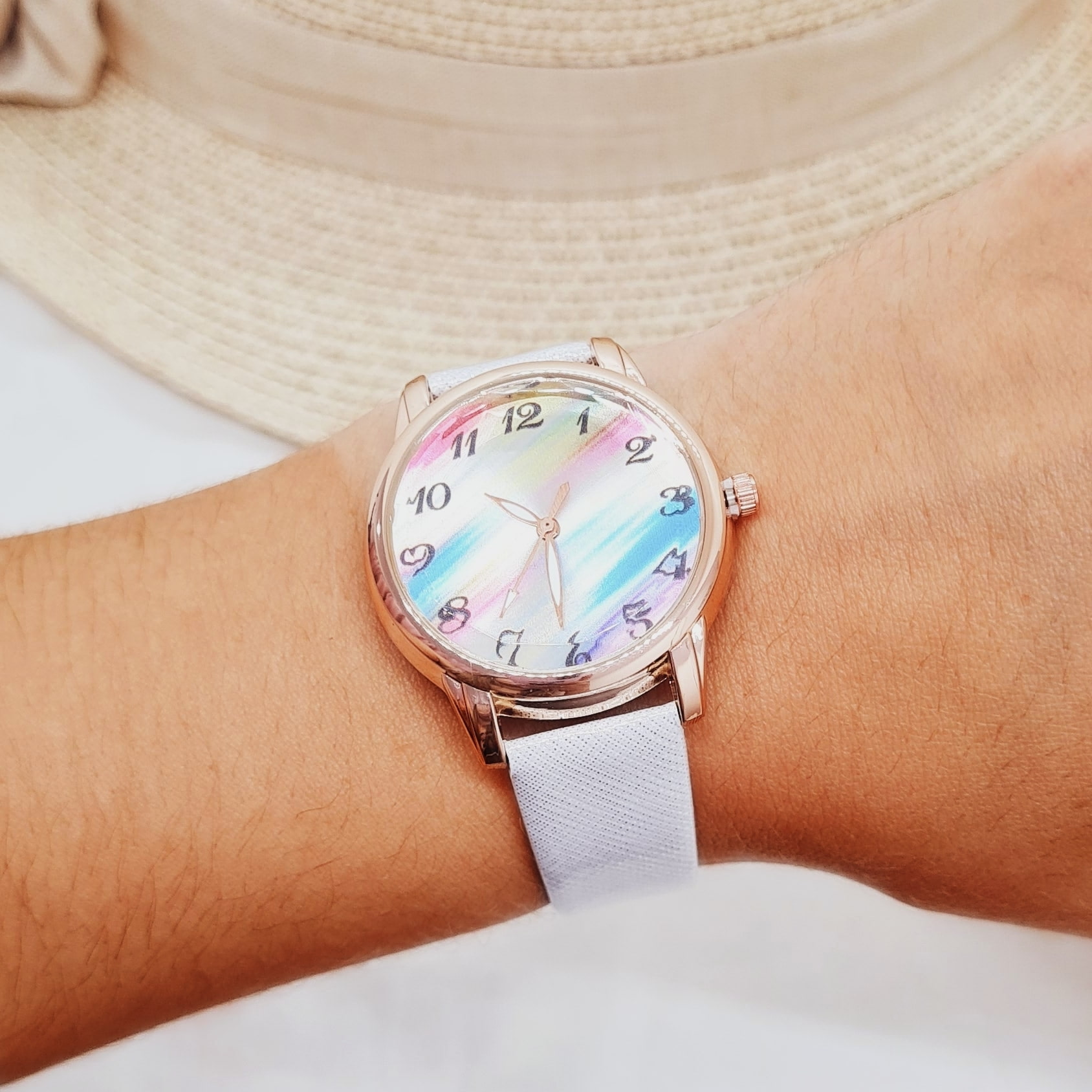 Imagen de producto RELOJ RAINBOW BLANCO